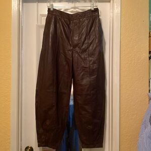 Polo Ralph Lauren
tapered leather trousers